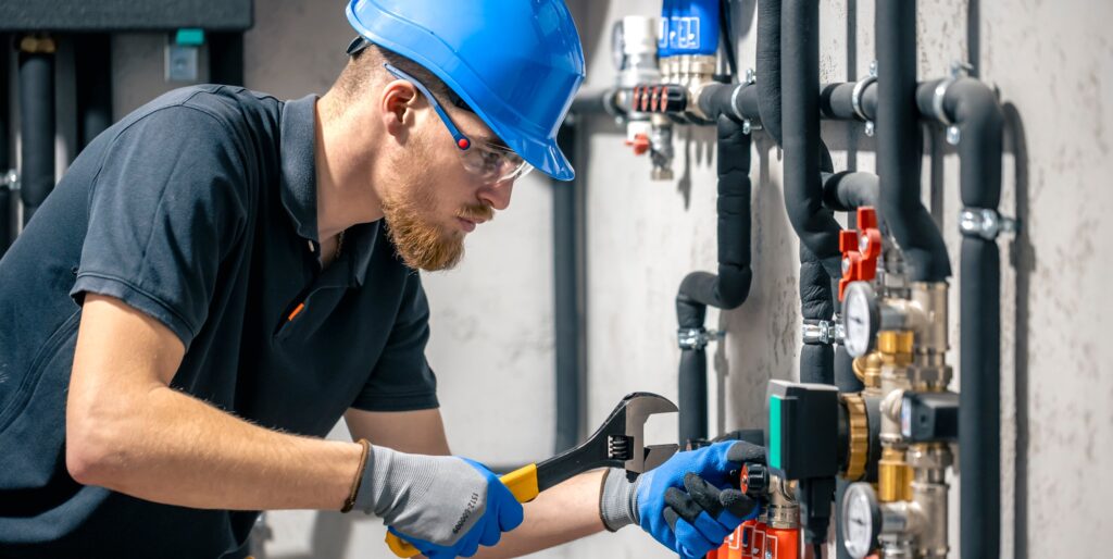 Frühjahrswartung einer Lüftungsanlage durch Temperis Techniker